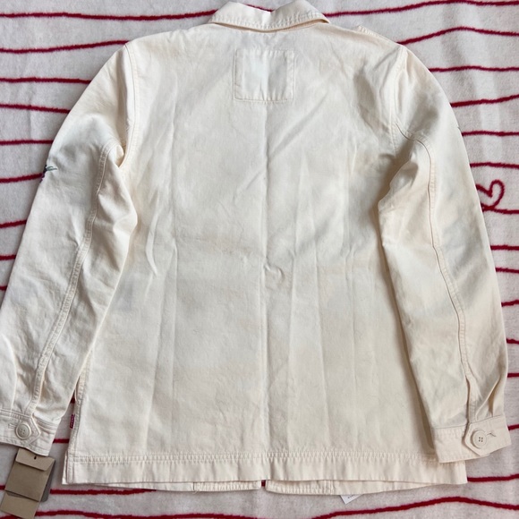 NWT Levis Broken Canvas Embroidered Shirt Jacket S - Picture 6 of 8